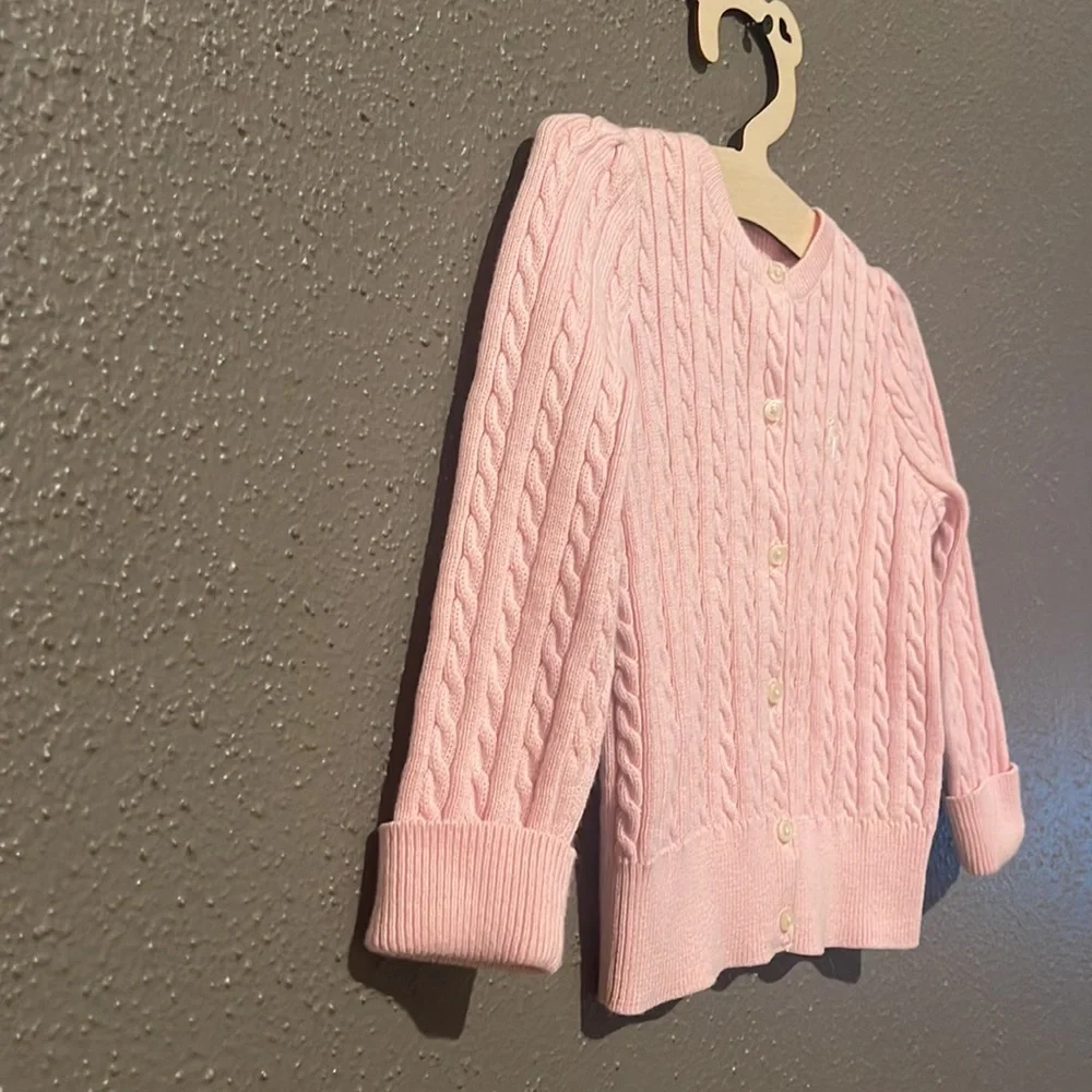 Ralph Lauren Girls’ Cable Knit Cardigan